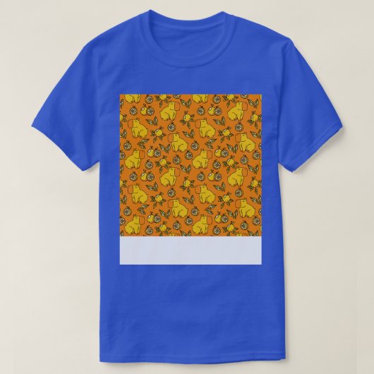T-shirt Capybara avec oranges Feuilles par Tobe Fonseca (Design devant)