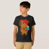 T-shirt Capybara avec sac à dos (Devant entier)