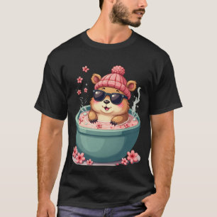 T-shirt Capybara Bain à Remous Relaxation Ambiance Détente
