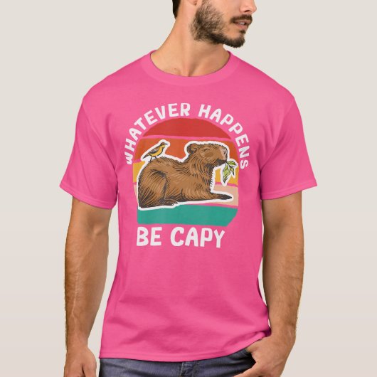 T-shirt Capybara Be Capy Rodent Capybara (Devant)