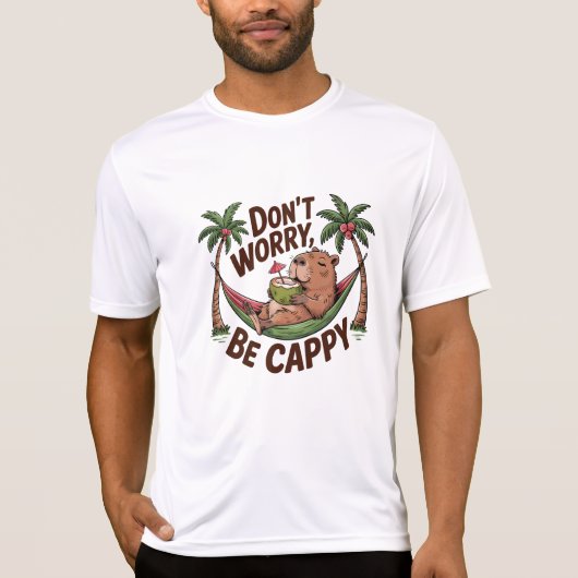 T-shirt Capybara Be Happy (Devant)