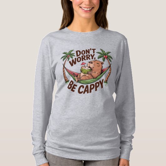 T-shirt Capybara Be Happy (Devant)