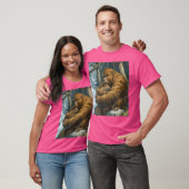 T-shirt Capybara Bigfoot Sasquatch Holding Capybara Sleepi (Unisexe)