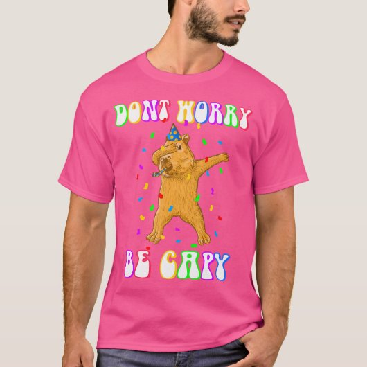 T-shirt Capybara Birthday Be Capy (Devant)