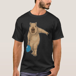 T-shirt Capybara Bowling Bowling ball