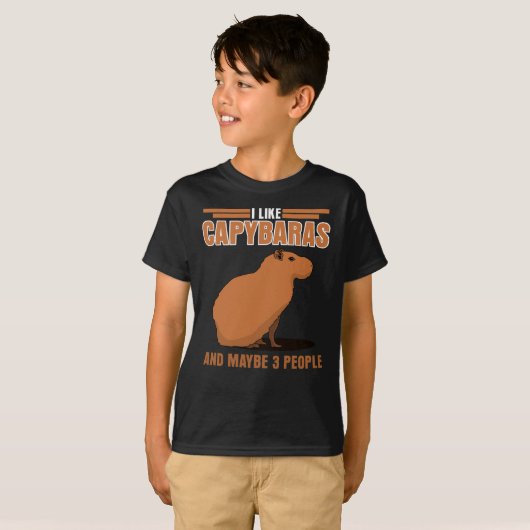 T-shirt Capybara Capybara Capybara Capybara (Devant entier)