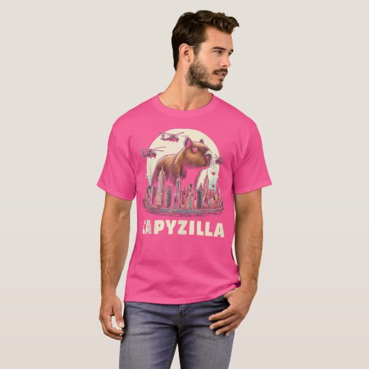 T-shirt Capybara Capyzilla Funny Jote Capybara (Devant entier)