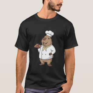 T-shirt Capybara Chef Amusant Cuisine Animal Mignon Cuisin