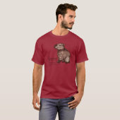 T-shirt capybara - chocolate (Devant entier)