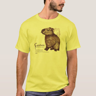 T-shirt capybara - chocolate