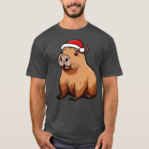T-shirt Capybara Christmas Happy Capybara à Noël
