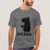 T-shirt Capybara Coffee Cafe Bara Funny Capy Cute Capybara (Devant)