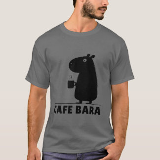 T-shirt Capybara Coffee Cafe Bara Funny Capy Cute Capybara
