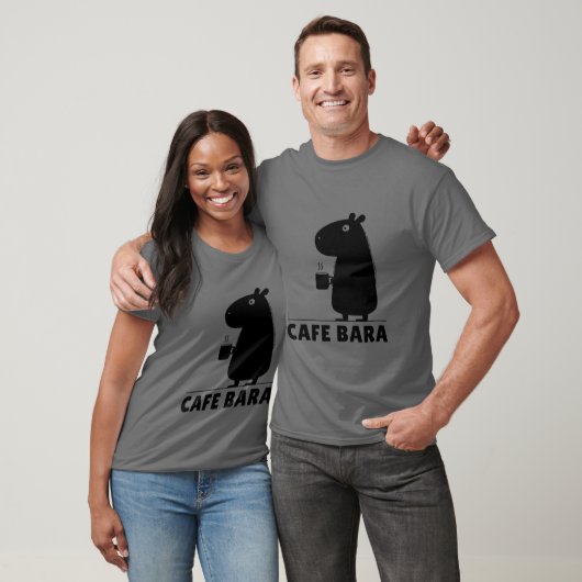 T-shirt Capybara Coffee Cafe Bara Funny Capy Cute Capybara (Unisexe)