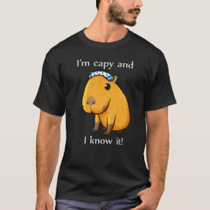 T-shirt Capybara Cute Animaux Animaux Animaux Rodent Mammi