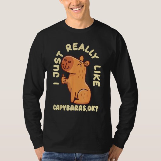 T-shirt Capybara  Cute Capybaras Rodent Animal Capybara (Devant)