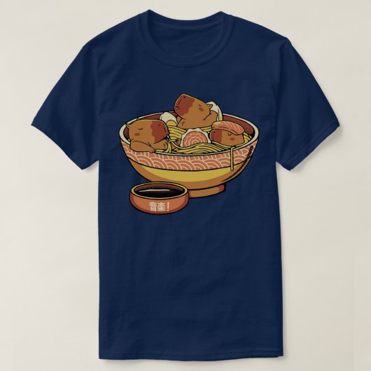 T-shirt Capybara Cute Ramen par Tobe Fonseca (Design devant)