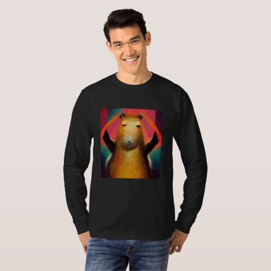 T-shirt Capybara Dancing Capibara Dance Dancer (Devant entier)