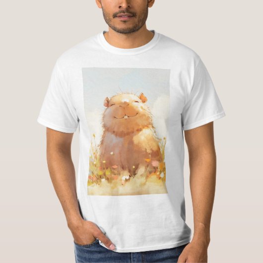 T-shirt Capybara détendu et Squishy (Devant)