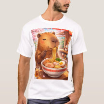 Capybara enjoying Ramen