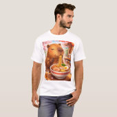 T-shirt Capybara enjoying Ramen (Devant entier)