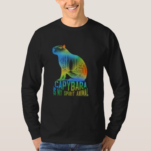 T-shirt capybara est mon animal d'esprit unique capybara (Devant)