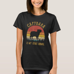 T-shirt Capybara Est Mon Esprit Animal animal mignon anima