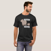 T-shirt Capybara et bébé capybara copier coller pun (Devant entier)