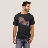 T-shirt Capybara Et Oiseau Nature Animaux Rodent (Devant entier)