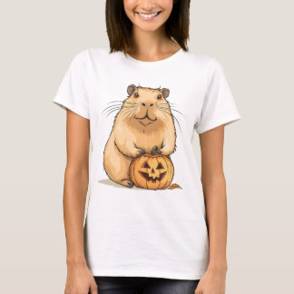 T-shirt Capybara et Pumkin Halloween