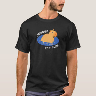 T-shirt Capybara Fan Club Saying Cute Swimming Animal Rode