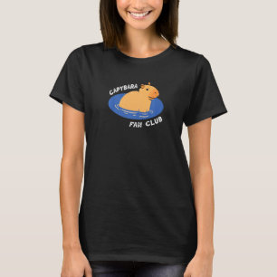 T-shirt Capybara Fan Club Saying Cute Swimming Animal Rode