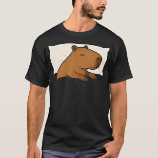 T-shirt Capybara Favori Sommeil Dormir Garçons Filles