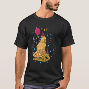 T-shirt Capybara fête son anniversaire avec la fête de la