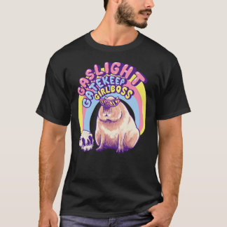 T-shirt Capybara - Gatekeep de Gaslight Girlboss Karen Sun