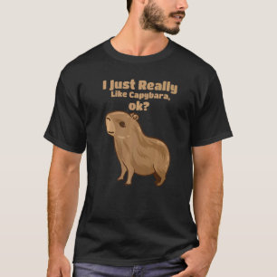 T-shirt Capybara Giant Rodent J'Aime Vraiment Capybaras