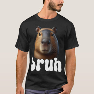 T-shirt Capybara Graphic Bruh meme
