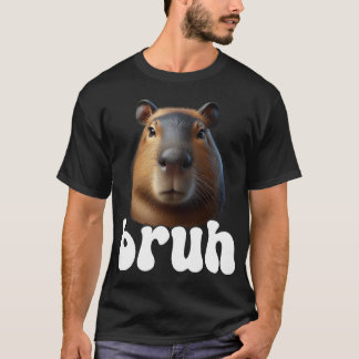 T-shirt Capybara Graphic Bruh meme