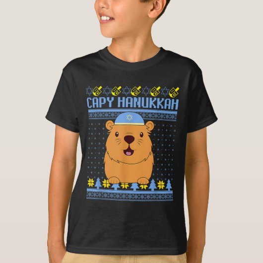 T-shirt Capybara Hanukkah Capy Hanukkah Chanukah Jewish Ki (Devant)