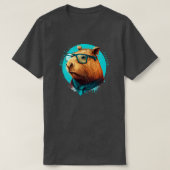 T-shirt Capybara Hipster (Design devant)