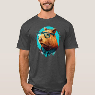 T-shirt Capybara Hipster