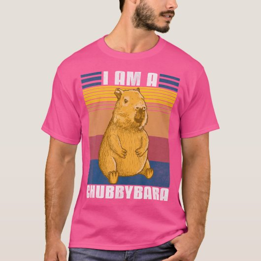T-shirt Capybara Iam A Chubbybara (Devant)