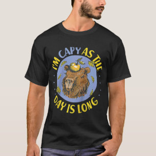 T-shirt Capybara Je suis Capy Comme Le Jour Est Long Ragla