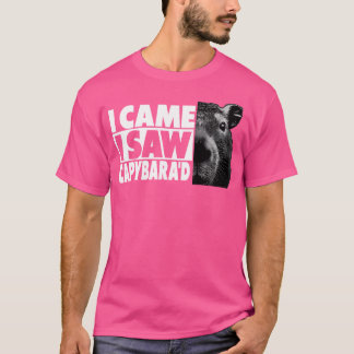 T-shirt Capybara Je Suis Venue J'Ai Vu Capybara