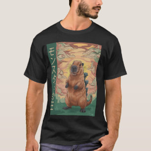 T-shirt Capybara King De Monster Capyzilla Funny Pour Enfa