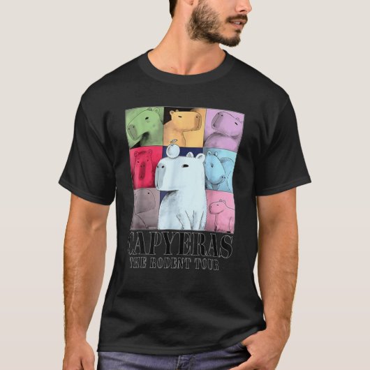 T-shirt Capybara Les rongeurs Capy Tour mème graphique été (Devant)