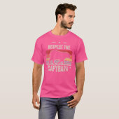 T-shirt Capybara Lover Respecte La Capybara (Devant entier)
