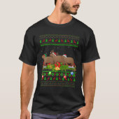 T-shirt Capybara Lover Xmas Lighting Santa Ugly Capybara C (Devant)