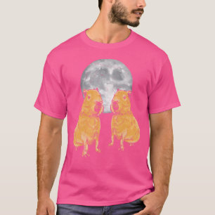 T-shirt Capybara Moon Funny Capybaras