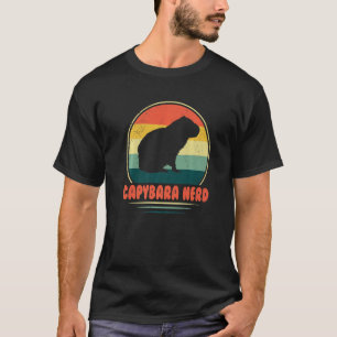 T-shirt Capybara Nerd animal mignon rongeur Capybara anima